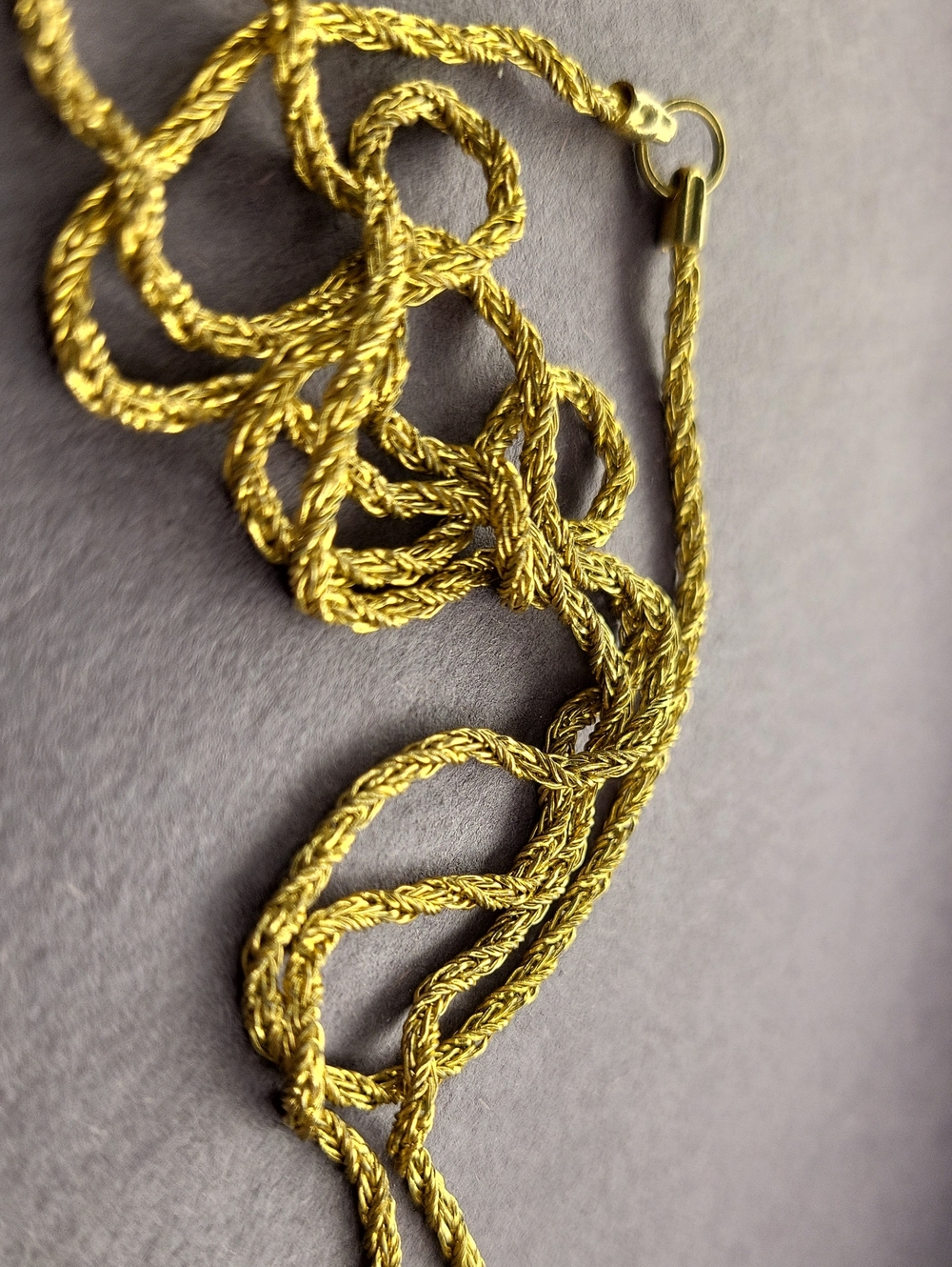 Gold Twist Rope Necklace - Women Jewelry